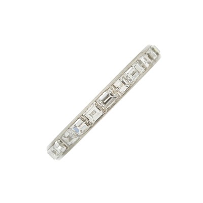 Lot 86 - A mid 20th century platinum calibre-cut...