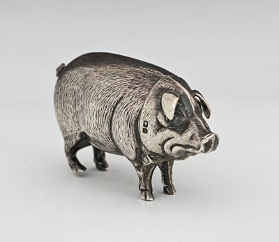 Lot 46 - An Edwardian silver novelty vesta case, by...