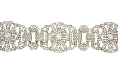 Lot 93 - An impressive mid 20th century platinum,...