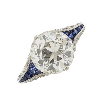 Lot 94 - An early 20th century platinum old-cut diamond...