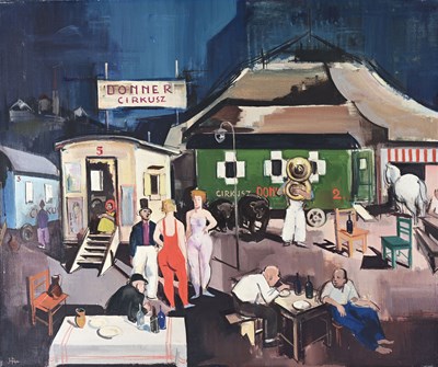 Lot 298 - Antal Jancsek (Hungarian, 1907-1985), Donner Circus