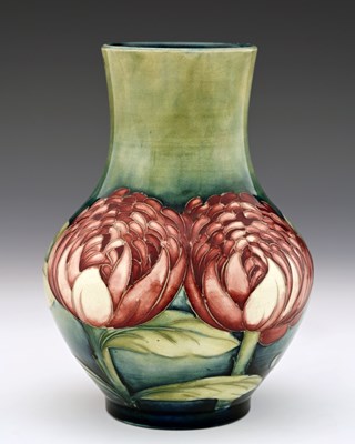 Lot 225 - William Moorcroft, a Waratah vase, circa 1930,...
