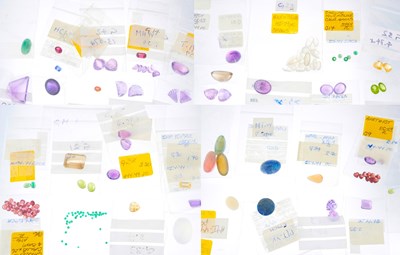 Lot 109 - A large selection of gemstones, to include a...