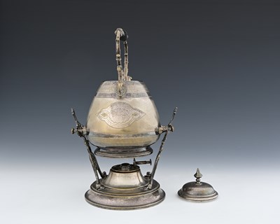 Lot 17 - WMF, an Aesthetic-style kettle on stand,...