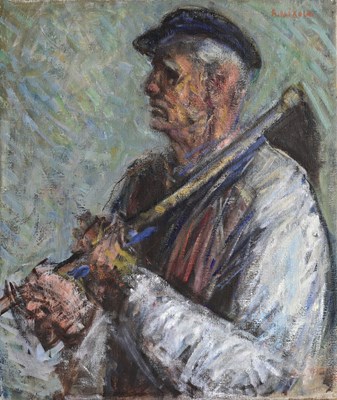 Lot 276 - Andras Mikola (Hungarian, 1884-1970), portrait...