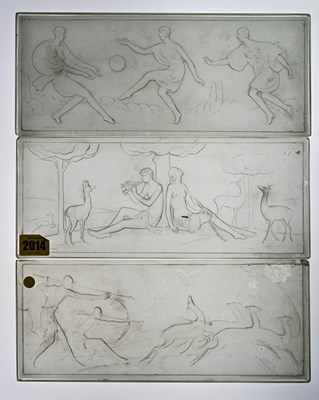 Lot 453 - Marius Ernest Sabino, a set of three Art Deco...