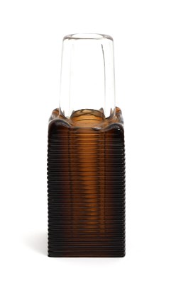Lot 489 - Frantisek Vizner for Skrdlovice, a glass vase,...