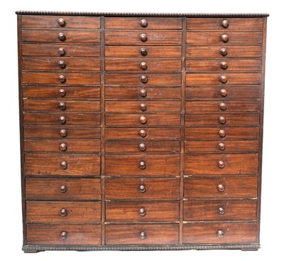 Lot 398 - A large mahogany gentleman's library specimen...