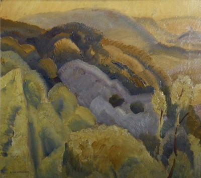 Lot 66 - Ivon Hitchens (1893-1979) Untitled, (Wooded...