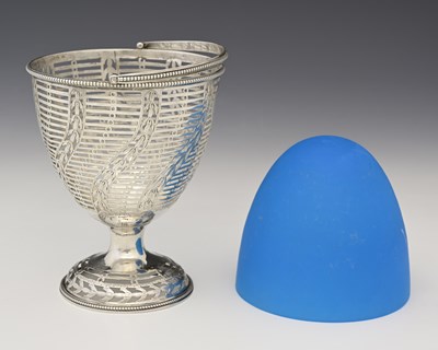 Lot 91 - A George III silver neoclassical sugar basket,...