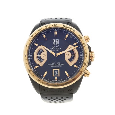 Lot 184 - Tag Heuer, a PVD-treated titanium Grand...