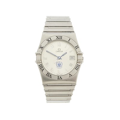 Lot 191 - Omega, a stainless steel Constellation date...
