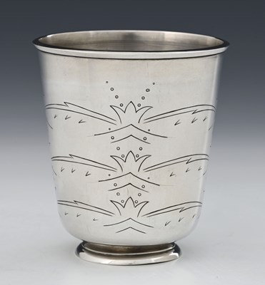 Lot 61 - H. G. Murphy, an Art Deco silver beaker,...
