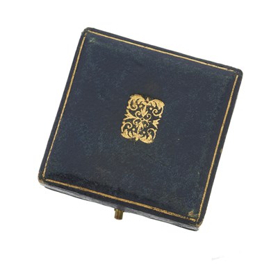 Lot 44 - A mid 20th century enamel monogram M brooch, with provenance to the Duchess of Kent