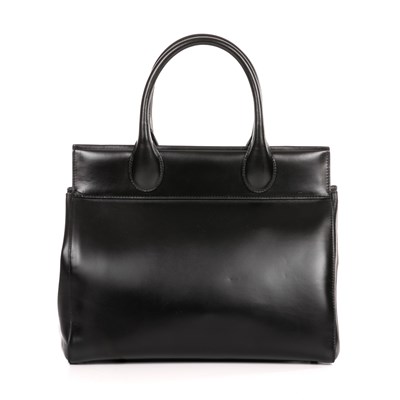 Lot 236 - Alaia, a smooth black leather handbag,...