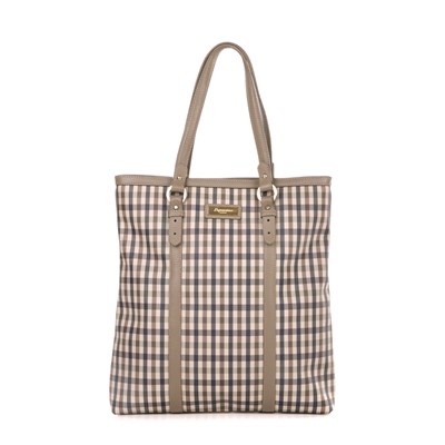 Lot 241 - Aquascutum, a Club Check tote, featuring the...