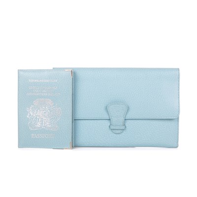 Lot 244 - Aspinal of London, a travel wallet with...