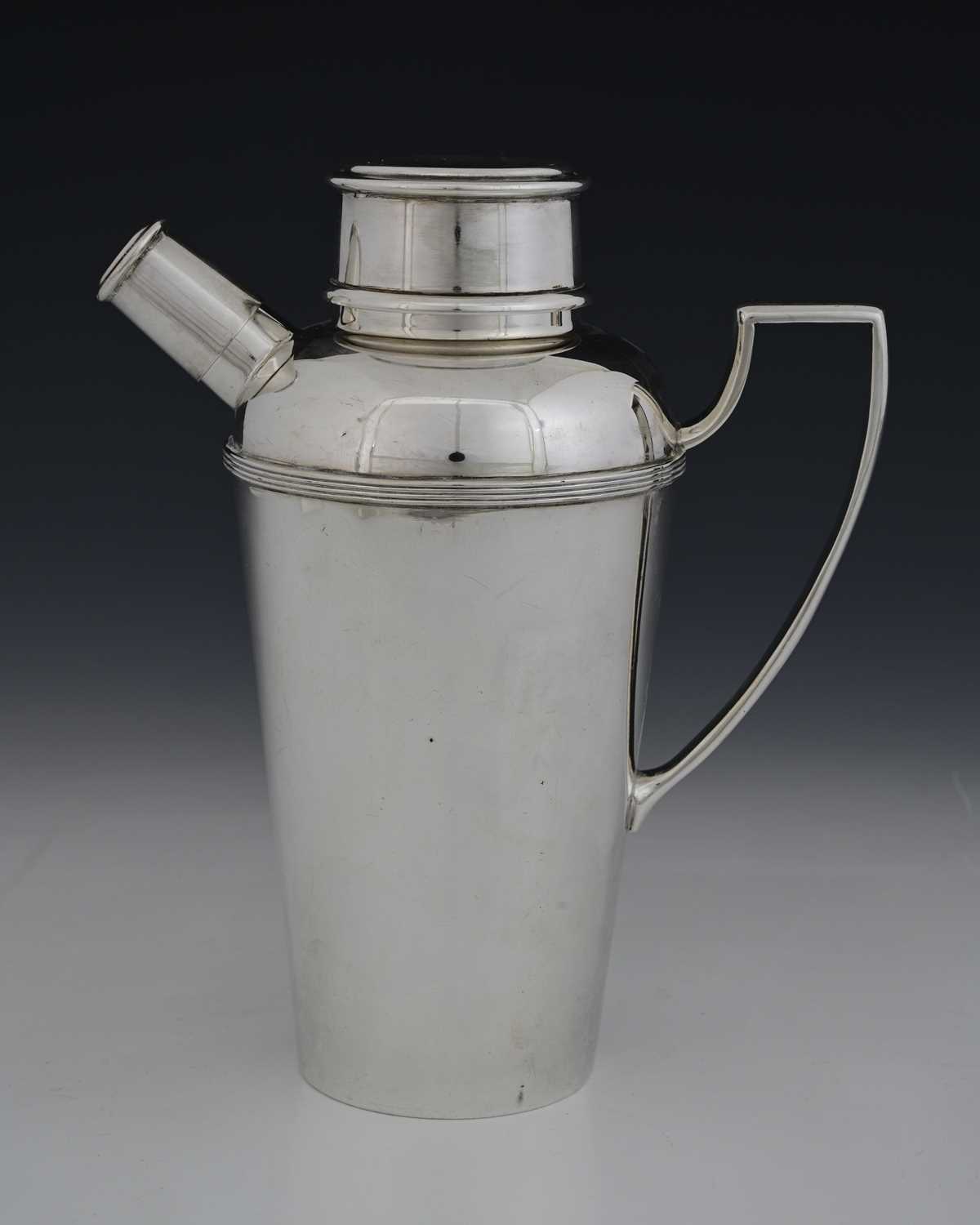Lot 18 - Asprey, a twentieth-century plated cocktail...