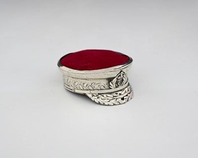 Lot 52 - A George V silver novelty pin cushion, by S...