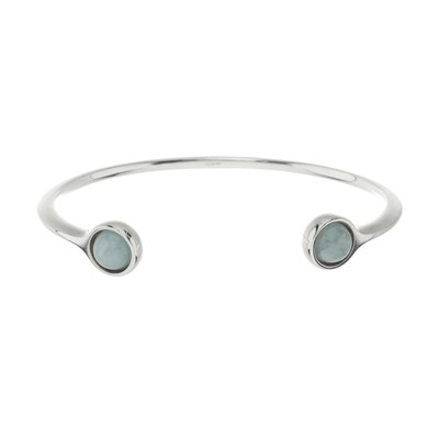 Lot 304 - Georg Jensen x Regitze Overgaard, a silver Sphere open bangle.