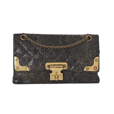 Lot 315 - Chanel, a Paris-Shanghai 2.55 Icons Double Flap 226 handbag.