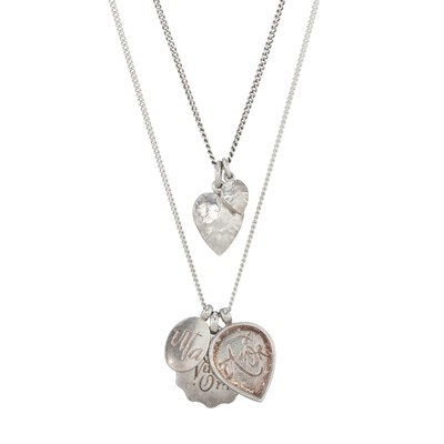 Lot 506 - Wright & Teague, two silver pendant necklaces.