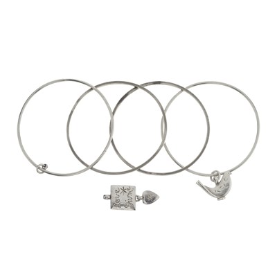 Lot 508 - Wright & Teague, four silver bangles.