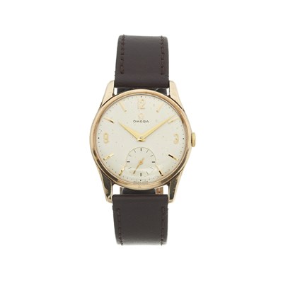 Lot 212 - Omega, a 9ct gold wrist watch