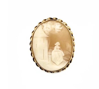 Lot 358 - A cameo brooch