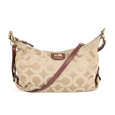 Lot 305 - Coach, an Op Art Sateen Hailey handbag,...