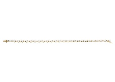Lot 170 - A brilliant-cut diamond line bracelet