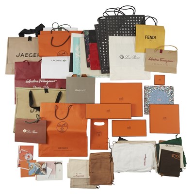 Lot 512 - A selection of bags, boxes and ephemera.