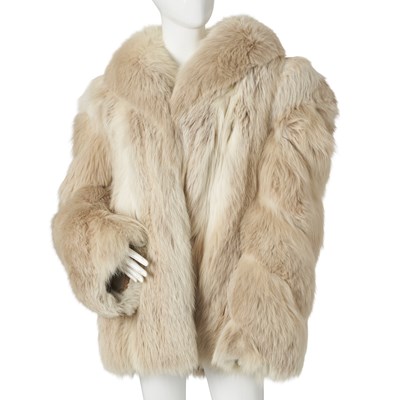 Lot 518 - Sefton Marks, a blush champagne fox fur jacket.