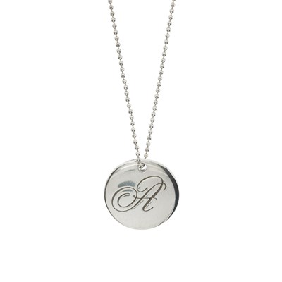 Lot 497 - Tiffany & Co., an Alphabet Notes charm necklace