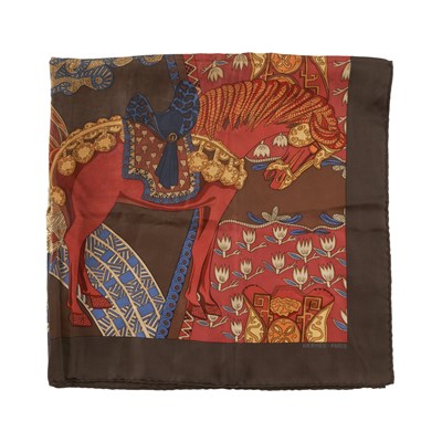 Lot 421 - Hermes, an Art des Steppes silk scarf.