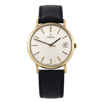 Lot 258 - Omega, a 9ct gold wrist watch