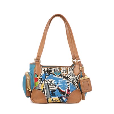 Lot 465 - Prada, a small Canapa St Venez handbag,...