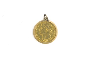 Lot 587 - A Napoleon gold 20 Francs coin, 1812, loose in...