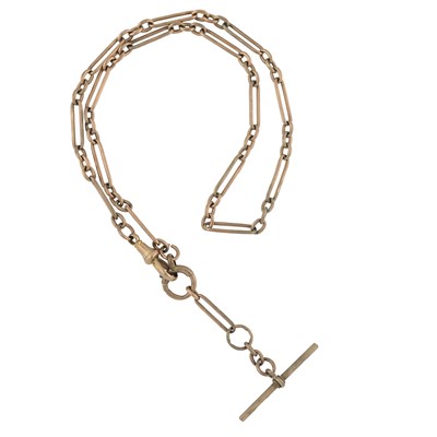 Lot 583 - An early 20th century 9ct gold Albert chain