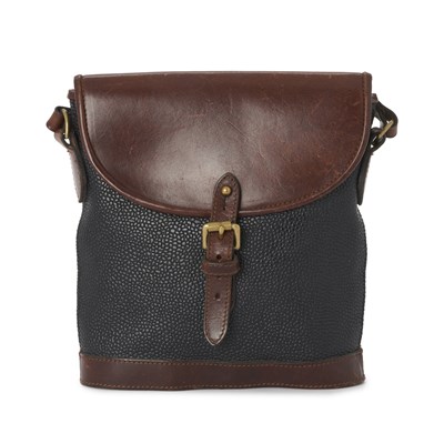 Lot 471 - Mulberry, a vintage Scotchgrain saddle bag.