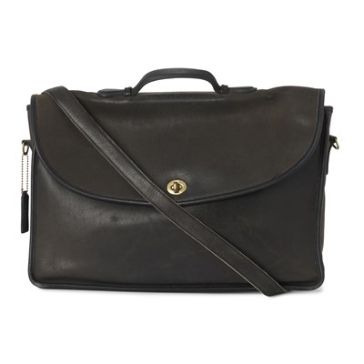Lot 375 - Coach, a vintage leather Lexington briefcase.
