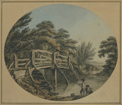 Lot 328 - Thomas Hearne (British, 1744-1817), Angling or...