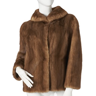Lot 517 - A pastel mink jacket.