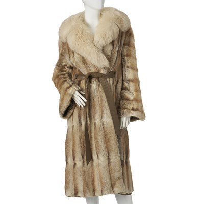 Lot 520 - M.Michaels, a natural musquash fur coat.