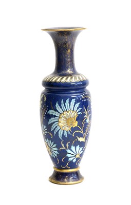 Lot 182 - A Doulton Lambeth Crown baluster vase, slender...