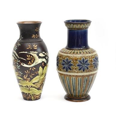 Lot 172 - A Doulton Lambeth stoneware vase by Francis...