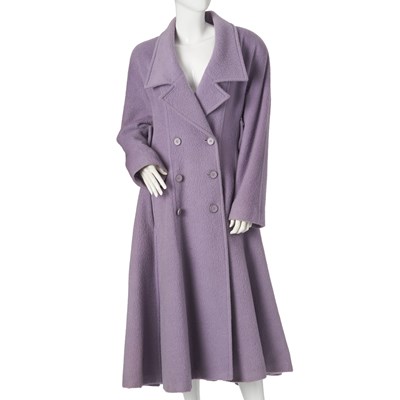 Lot 287 - Balenciaga, a rare vintage double-breasted wool coat.