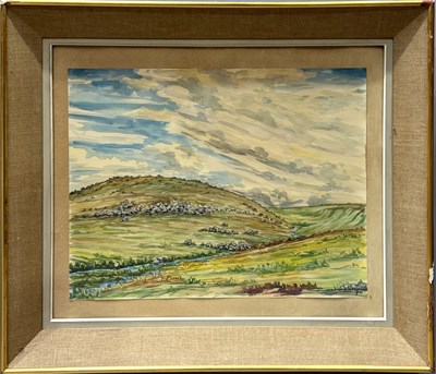 Lot 708 - Marc Soulier (20th Century), landscape, signed...