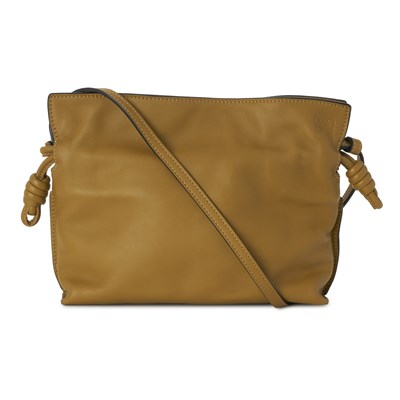Lot 427 - Loewe, a mini leather Flamenco clutch handbag.