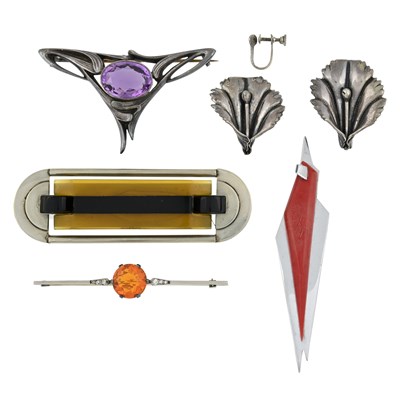 Lot 450 - A selection of mainly early 20th century jewellery